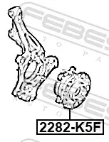 Передняя ступица 2282K5F Febest