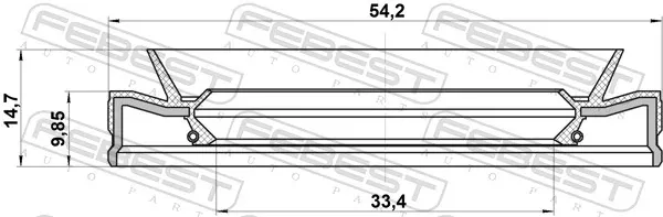 Сальник АКПП/КПП входного вала Opel Astra H седан (L69) (2004 - 2014) цена, от