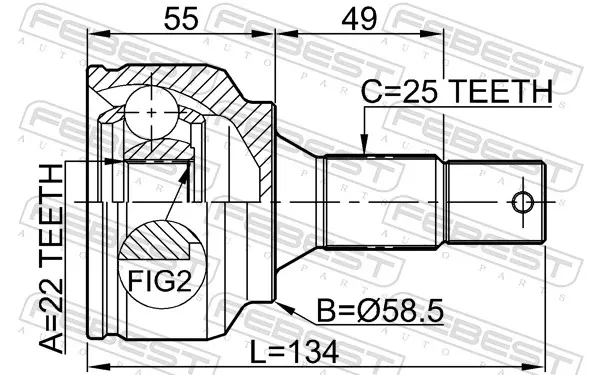 ШРУС наружный M-Tex MT151456