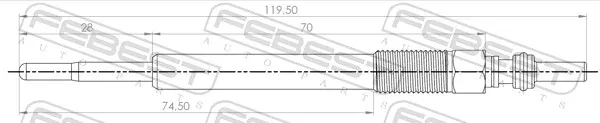 Свечи накала 18642005 Febest
