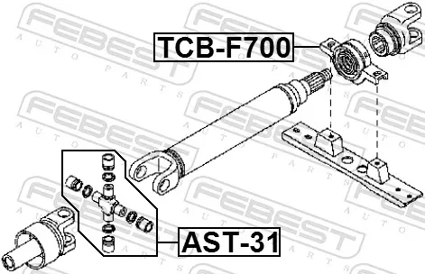 Крестовина заднего карданного вала  Toyota Land Cruiser PRADO внедорожник (J150) (2009 - 2025) цена, от