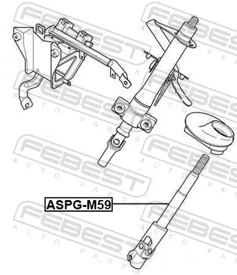 Вал рулевой колонки ASPGM59 Febest