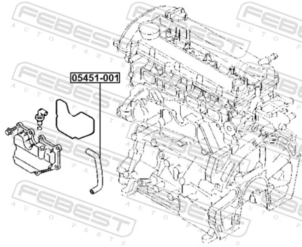  Патрубок системы рециркуляции отработавших газов EGR Mazda CX-7 