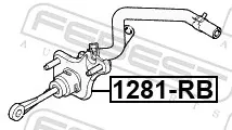Главный цилиндр сцепления 1281RB Febest