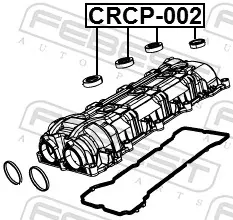 Прокладка свечного колодца CRCP002 Febest