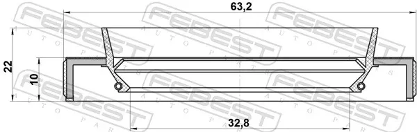 Сальник переднего моста на Toyota Avensis II T25
