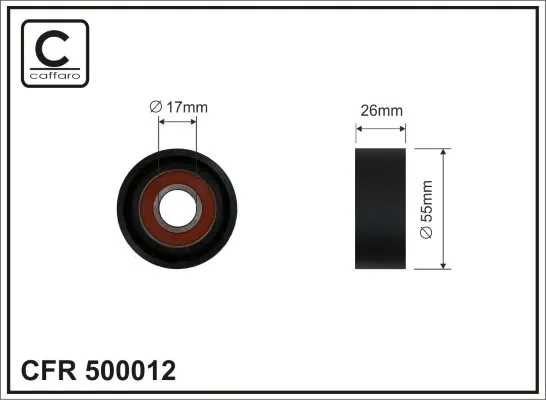 Натяжной ролик 500012 Caffaro