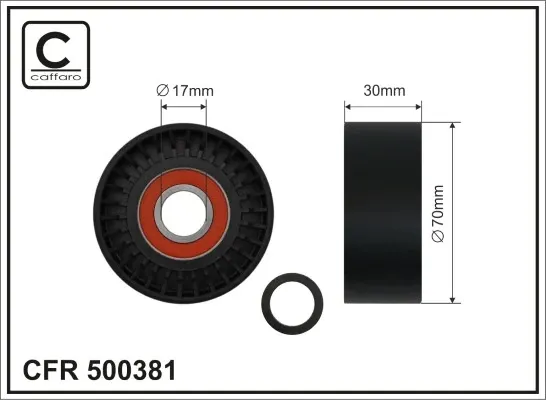 Натяжной ролик 500381 Caffaro