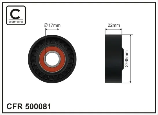 Натяжной ролик 500081 Caffaro