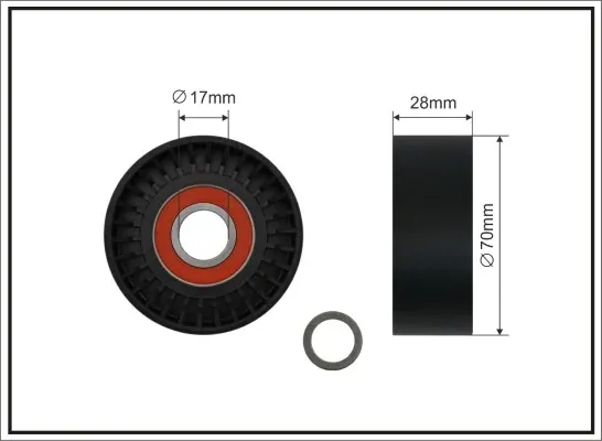 0060595625 Fiat/Alfa/Lancia Ролик приводного ремня, паразитный