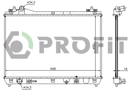 Радиатор PR7050N3 Profit