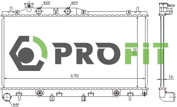 Радиатор 17400356 Profit