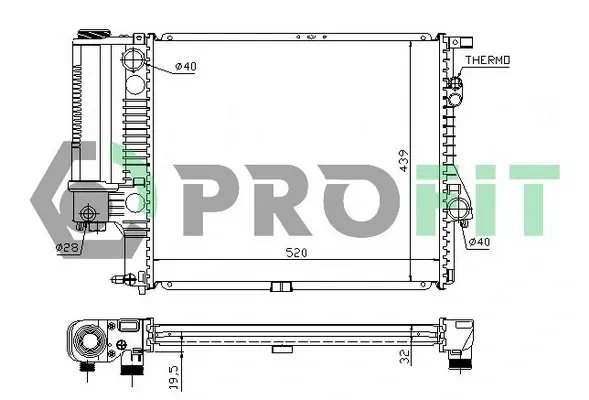 Радиатор PR0070A1 Profit