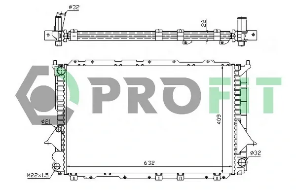 Радиатор BM1899 Magneti Marelli