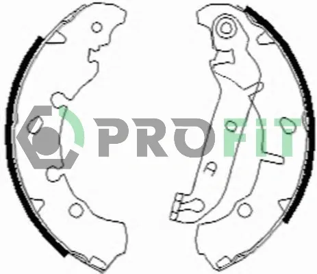 Задние барабанные колодки 50010635 Profit