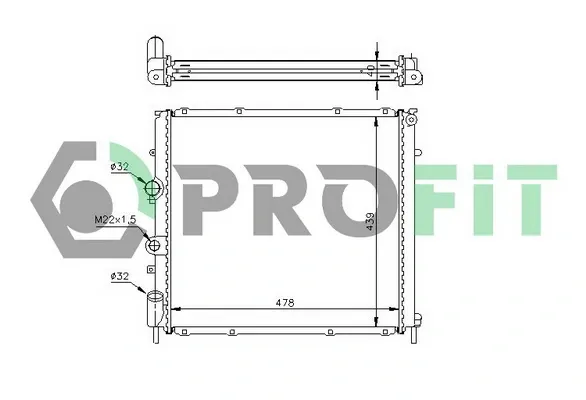 Радиатор PR6046A1 Profit