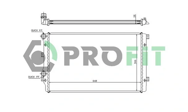 Радиатор PR9569A1 Profit
