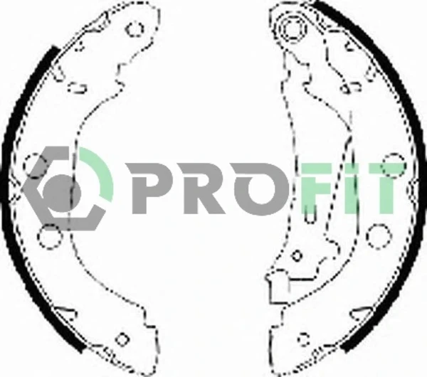 Задние барабанные колодки 50010577 Profit