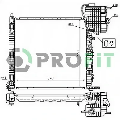 Радиатор PR3560A1 Profit