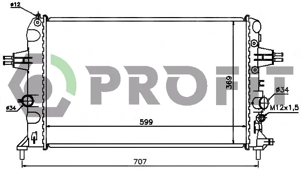 Радиатор PR5054A2 Profit