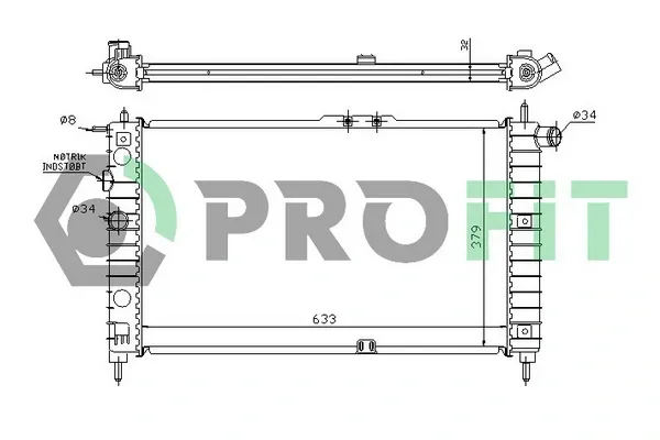 Радиатор PR1105A1 Profit