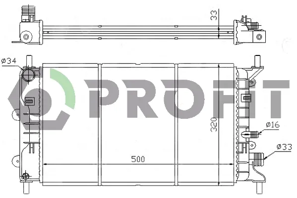 Радиатор PR2530A3 Profit
