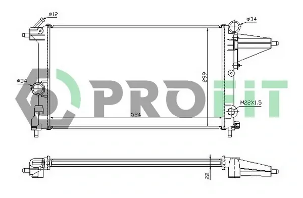 Радиатор PR5076A1 Profit