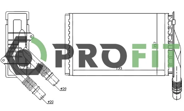 Радиатор печки 17600084 Profit