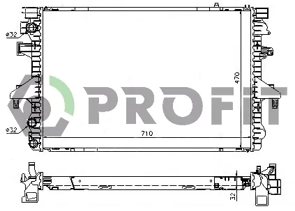Радиатор PR9567A6 Profit