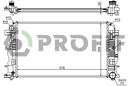 Радиатор PR3546A6 Profit