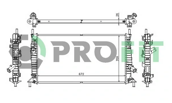 Радиатор PR2563A1 Profit