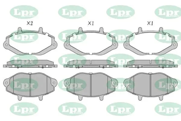 Передние тормозные колодки 05P482 LPR