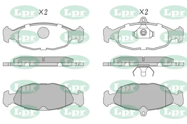 Передние тормозные колодки 05P599 LPR