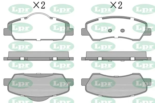 Передние тормозные колодки 05P1770 LPR
