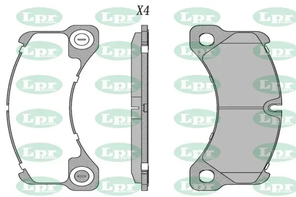 Передние тормозные колодки 05P1731 LPR