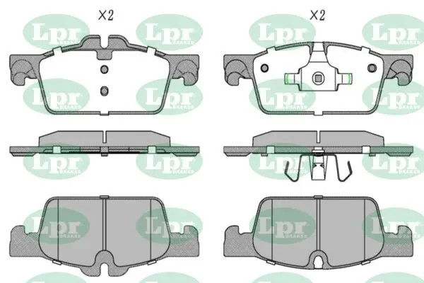 Передние тормозные колодки 05P1626 LPR
