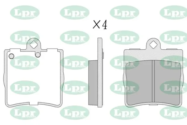 Задние тормозные колодки 05P726 LPR