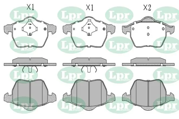 Передние тормозные колодки 05P669 LPR