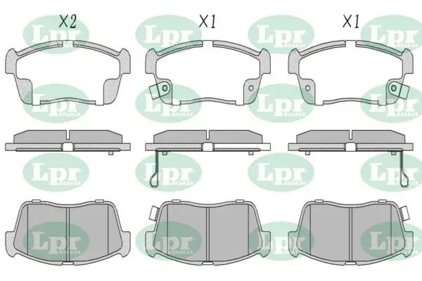 Передние тормозные колодки 05P796 LPR