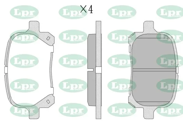 Передние тормозные колодки 05P712 LPR