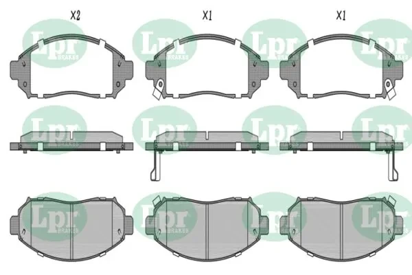 Передние тормозные колодки 05P1495 LPR