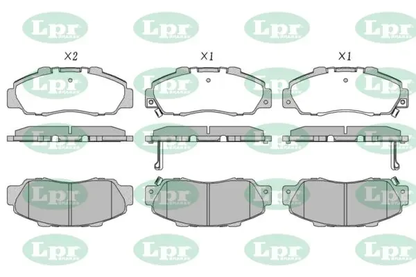 Передние тормозные колодки 05P472 LPR