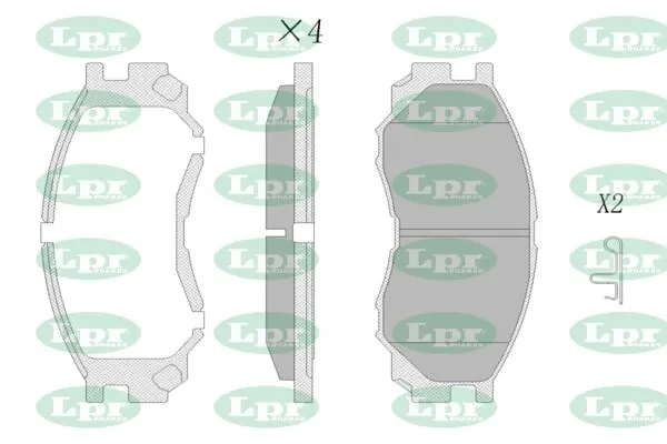 Передние тормозные колодки 05P686 LPR
