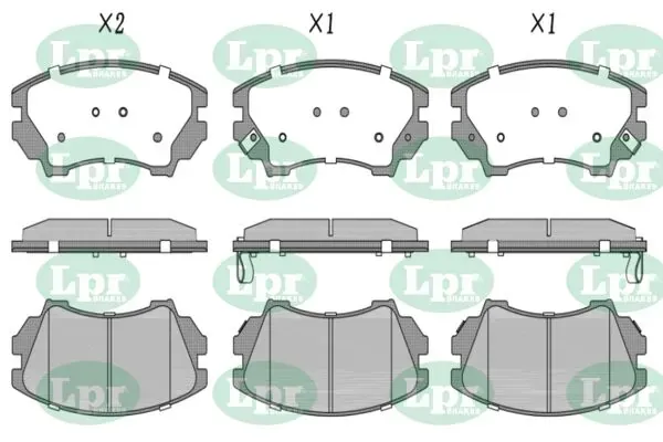 Передние тормозные колодки 05P1467 LPR