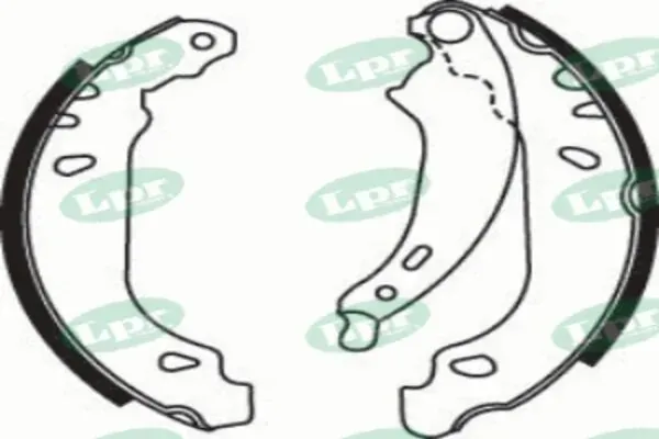 Задние барабанные колодки 07490 LPR