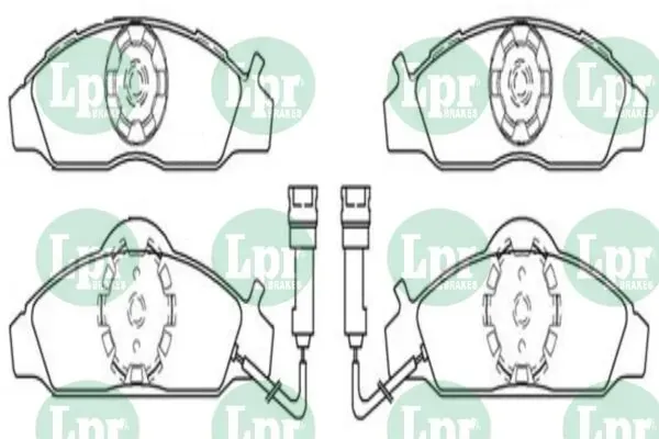 Передние тормозные колодки 05P721 LPR