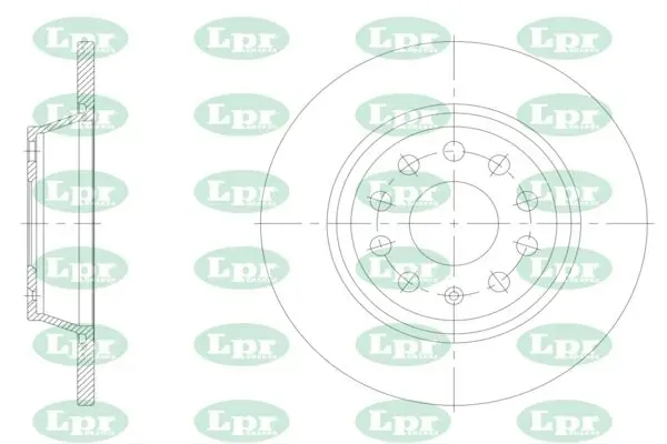 Тормозные диски A1005P LPR