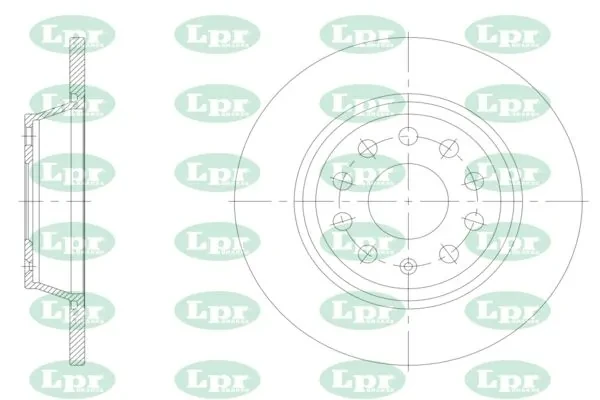 Тормозные диски A1005P LPR