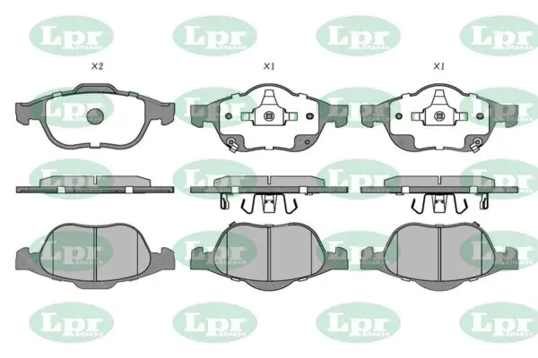 Передние тормозные колодки 05P1215 LPR
