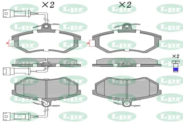 Передние тормозные колодки 05P221 LPR